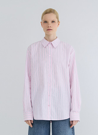 Рубашка в полоску из хлопка