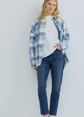 Джинсы Mom с высокой посадкой