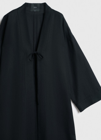 Кимоно на завязках из вискозы и льна