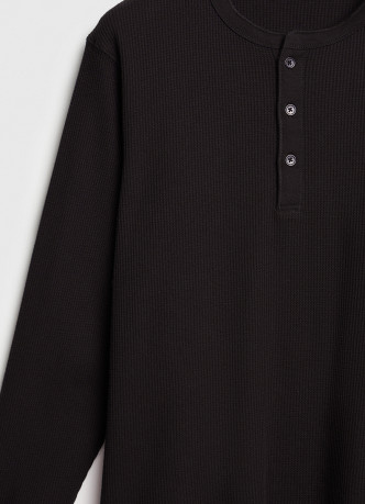 Лонгслив пижамный из текстурной ткани