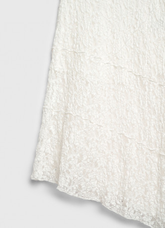 Асимметричная юбка из кружева для девочек