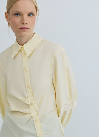 Рубашка с асимметричной застёжкой