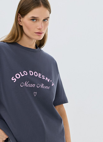 Футболка оверсайз с принтом