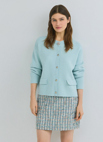 Кардиган из мягкой пряжи