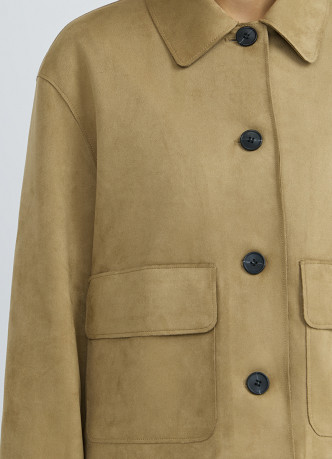 Куртка из искусственной замши