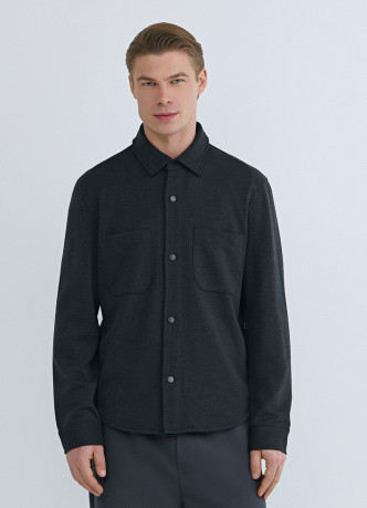 Рубашка из плотного трикотажа