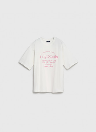 Футболка с бархатным принтом