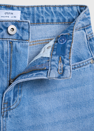 Шорты-бермуды из денима для девочек