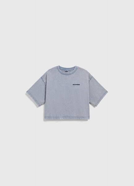 Футболка с вышивкой для девочек Серый 1199₽