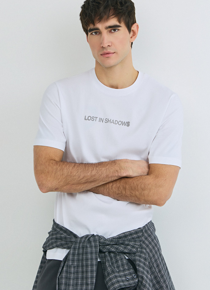 Футболка с текстовым принтом