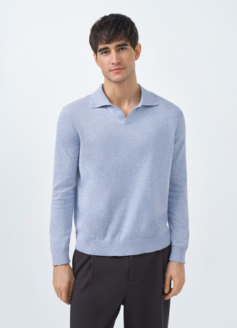 Поло с длинным рукавом