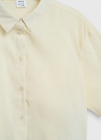 Укороченная рубашка для девочек