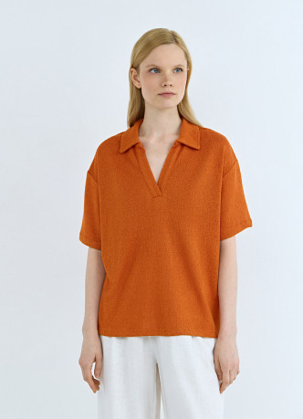 Поло из кроеного трикотажа