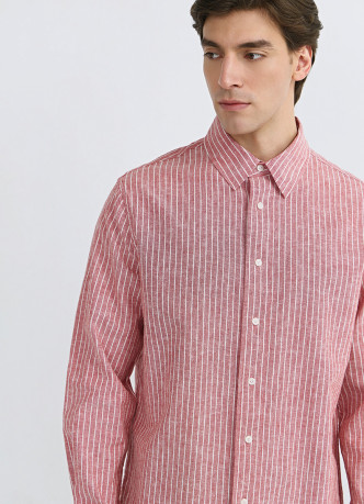 Рубашка изо льна с хлопком