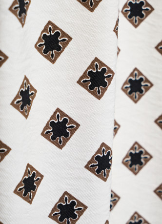 Прямые брюки с принтом