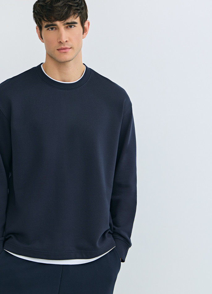 Свитшот с имитацией футболки