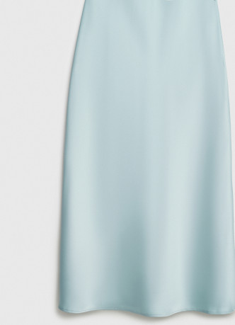 Сатиновое платье с американской проймой