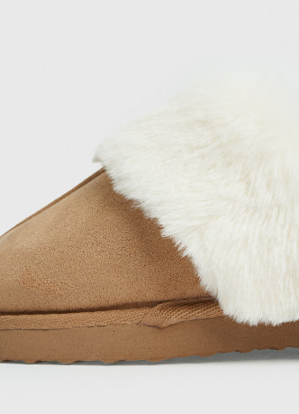 Домашние тапочки с искусственным мехом