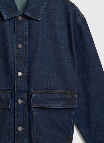 Джинсовая куртка-рубашка