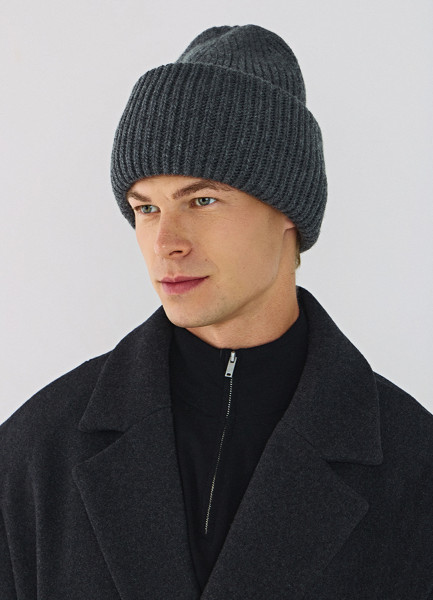 Шапка из смесовой шерсти Серый 1599₽