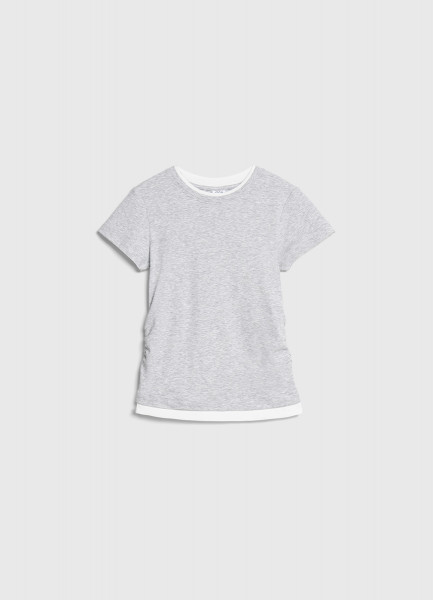 Футболка со сборками для девочек Серый 1199₽