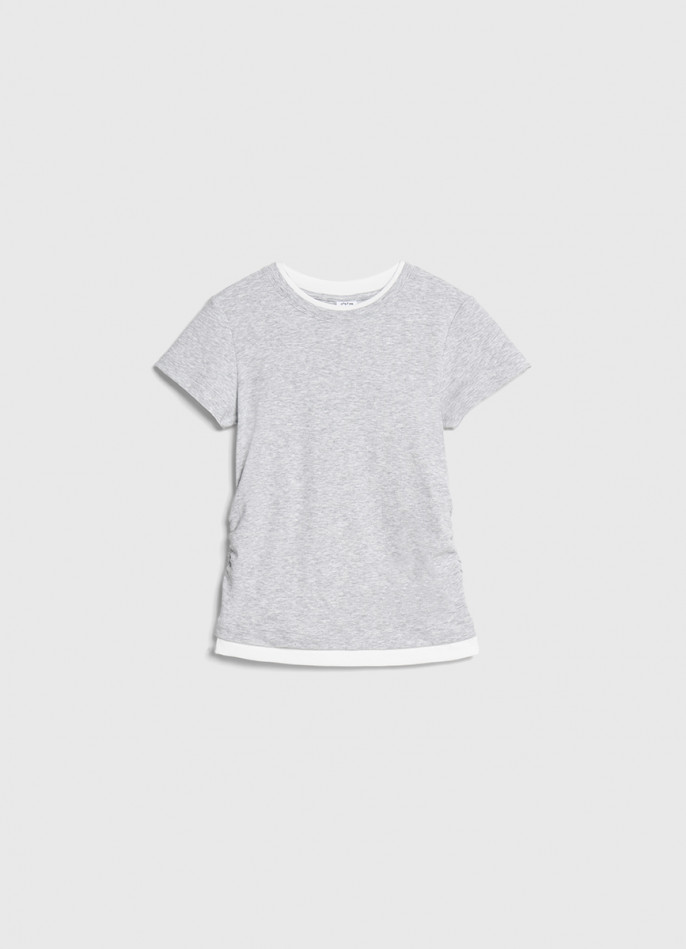 Футболка со сборками для девочек