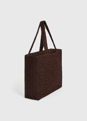 Сумка плетеная из рафии