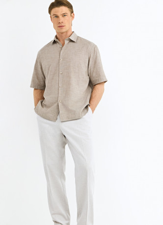 Брюки из текстурной ткани