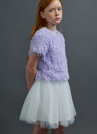 Фактурная блузка для девочек