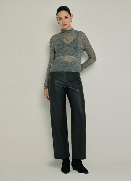 Полупрозрачный джемпер с шерстью 32099890299 Серый, размер 42, фото 5