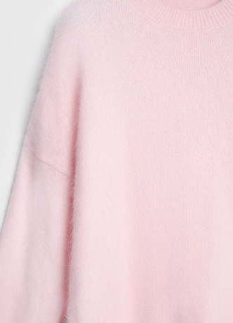 Джемпер оверсайз из пряжи с ангорой