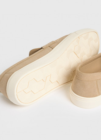 Лоферы из искусственной замши