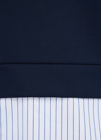 Свитшот с имитацией рубашки