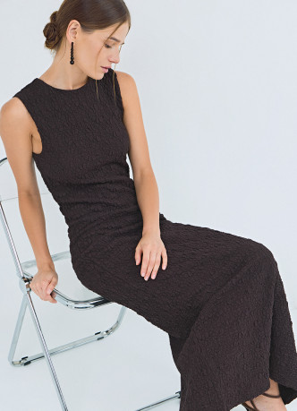 Платье из кружевного трикотажа