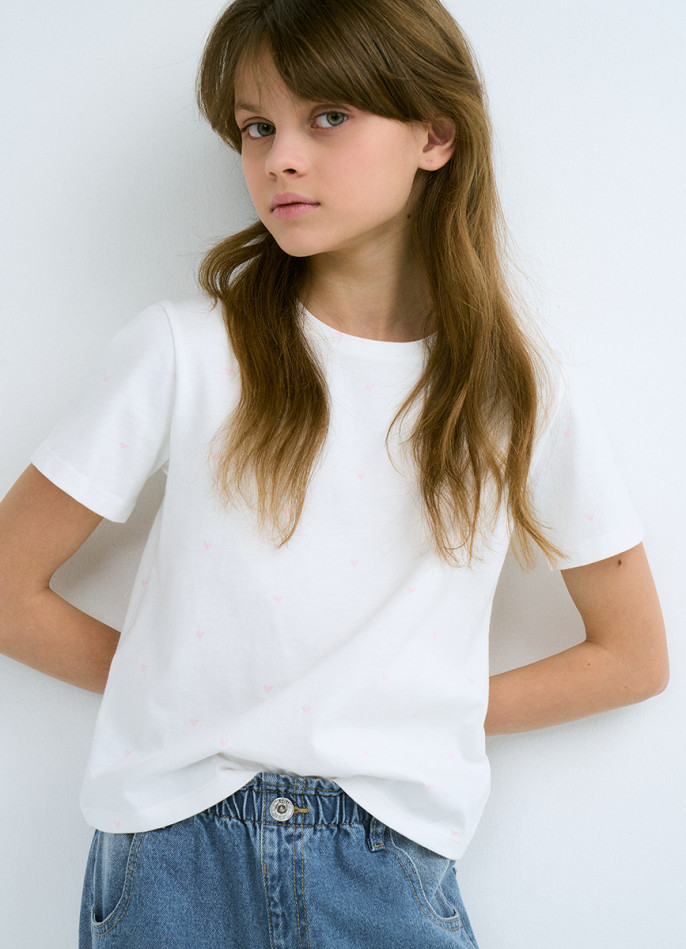 Футболка с принтом для девочек