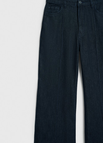 Джинсы клёш с высокой посадкой