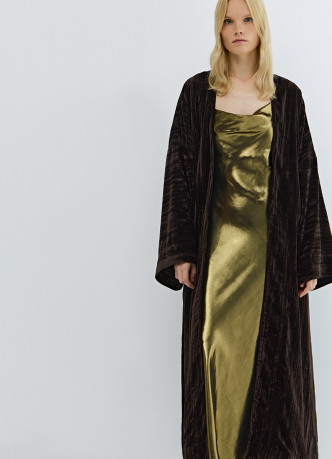 Бархатное кимоно с поясом