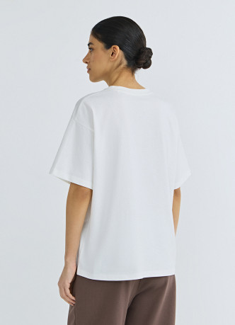 Хлопковая футболка свободного кроя