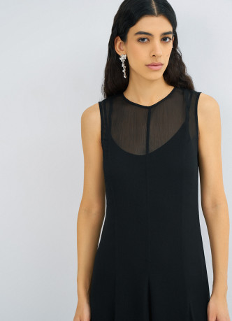 Шифоновое платье А-силуэта