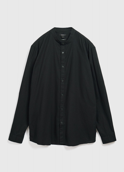 Рубашка с воротником-стойкой, Черный O`Stin MS4681O02-99, размер 54-56 - фото 6