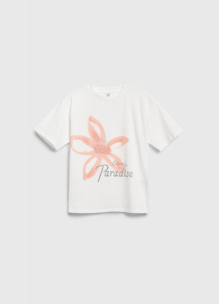 Футболка с принтом для девочек Белый 1199₽