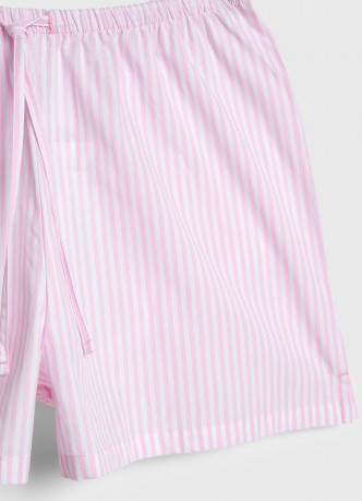 Шорты пижамные из поплина в полоску для девочек
