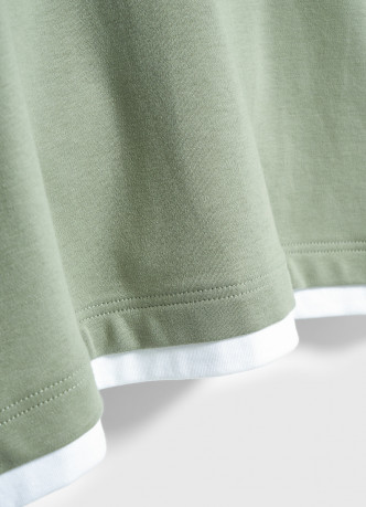 Поло с имитацией второго слоя