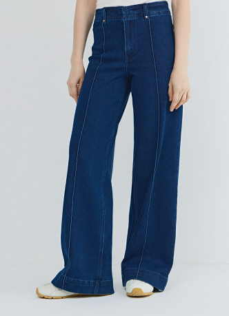 Широкие джинсы со стрелками