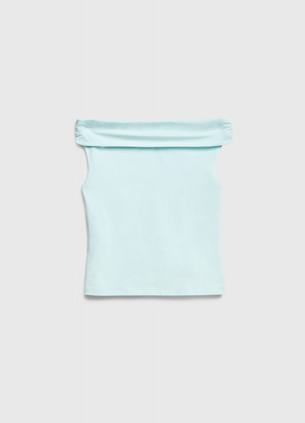 Топ с открытыми плечами для девочек, Зеленый