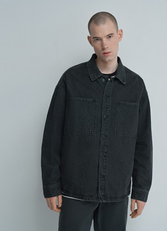 Джинсовая куртка-рубашка