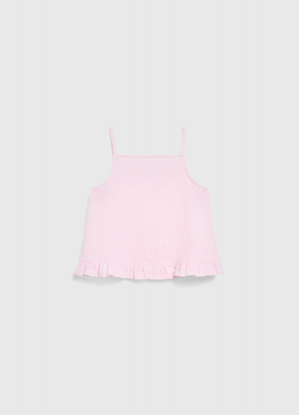 Топ с рюшами для девочек, Розовый