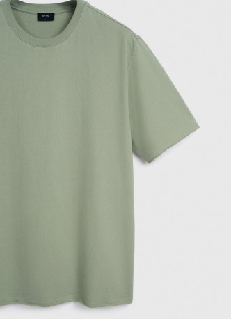 Базовая футболка с необработанным краем