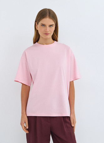 Хлопковая футболка свободного кроя