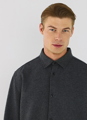Рубашка из смесовой шерсти